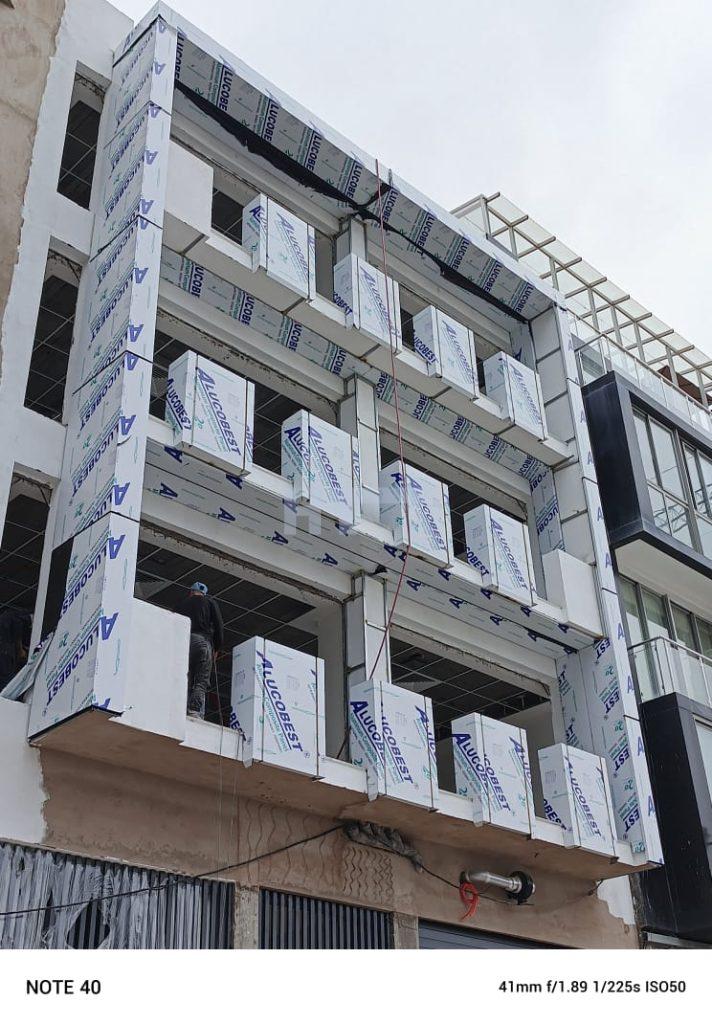 habilage de facade en alucobond